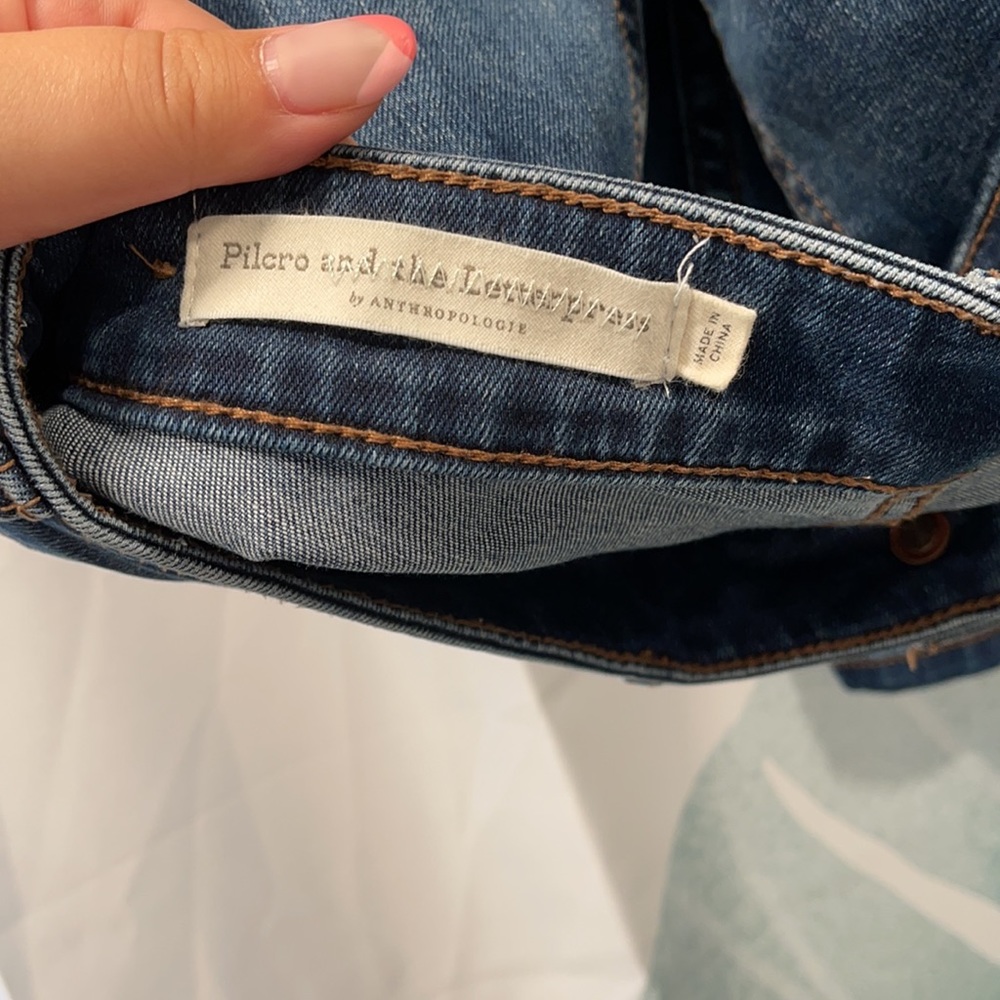 ANTHRO • pilcro mid rise skinny jeans SIZE 28 - Picture 4 of 4